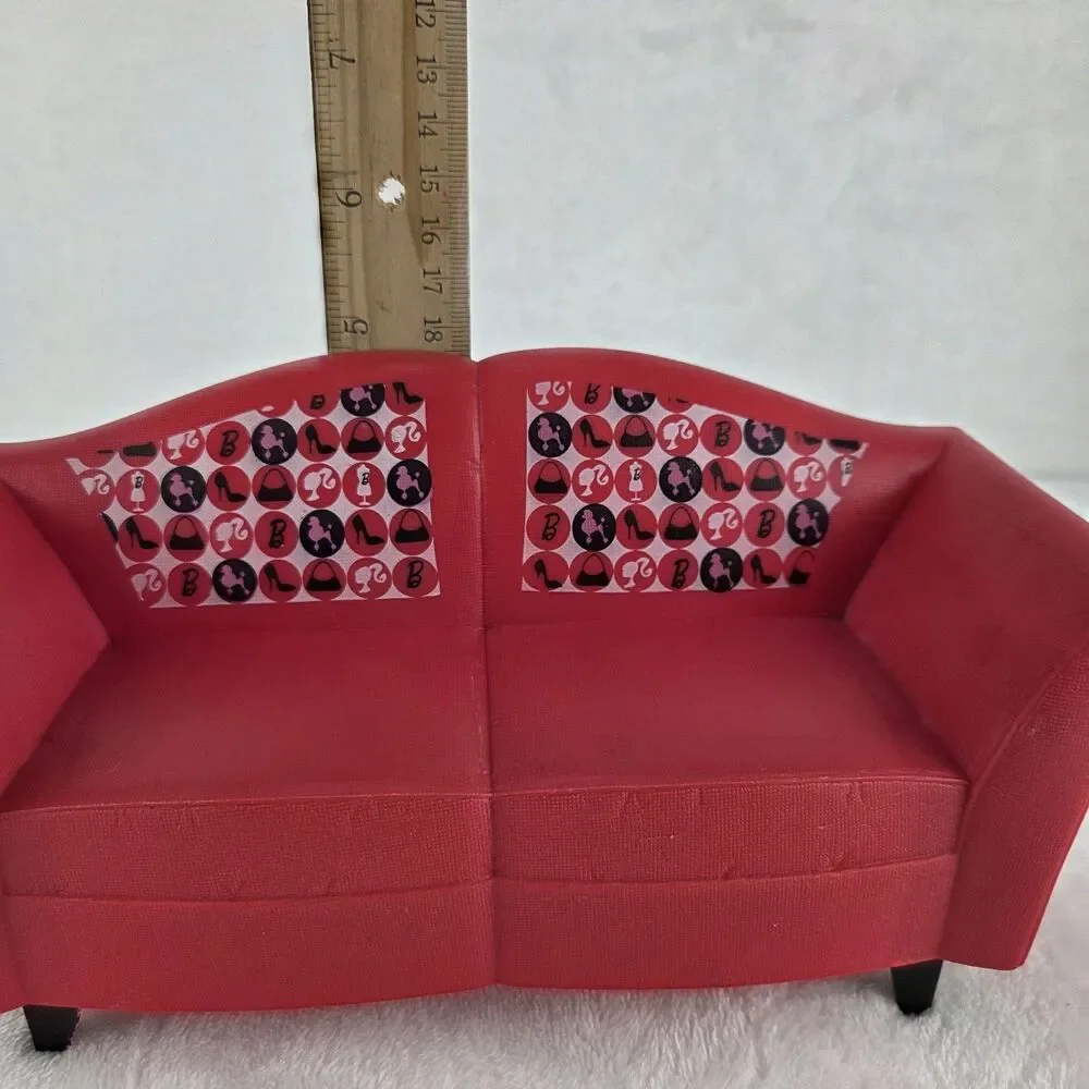 Barbie Living Room Couch Sofa & Coffee Table Furniture Replacement Set